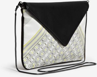 Reiss Alena Mix Print Cross Body Envelope Bag - Lyst