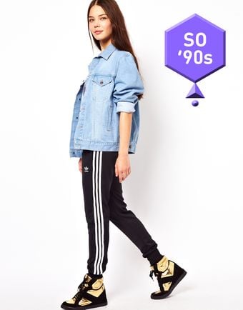 Adidas Cuffed Track Pants - Lyst