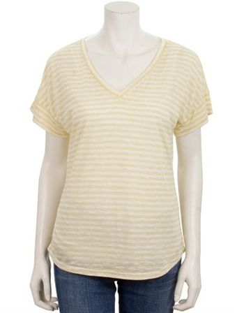 Ag Adriano Goldschmied Capri Stripe City Vneck Tee - Lyst