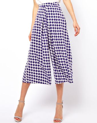 ASOS Collection Culottes in Geo Print - Lyst
