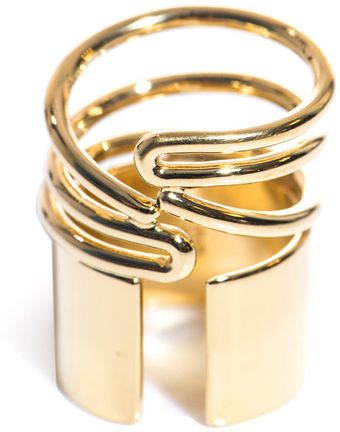 Balenciaga Tube Wrap Around Ring - Lyst