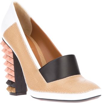 Fendi Square Toe Pump - Lyst