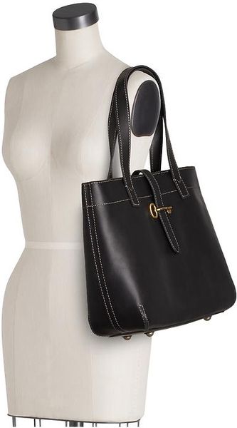 fossil mimi shopper black