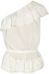Isabel Marant Anaya Embroidered Cotton Top