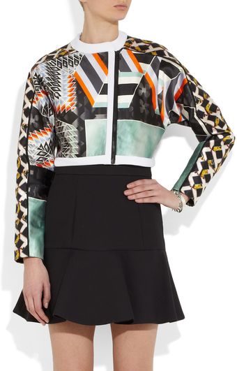 Peter Pilotto Isaac Printed Satin Twill Jacket - Lyst