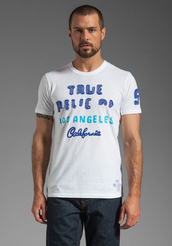 True Religion Tr Chain Stitch Graphic Tee - Lyst