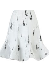 Vika Gazinskaya Grey Raindrop Peplum Skirt