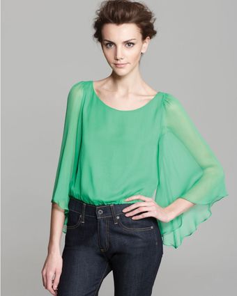 Alice + Olivia Top Briar Bell Sleeve - Lyst