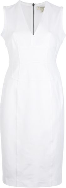 Burberry Fitted Dress - Lyst