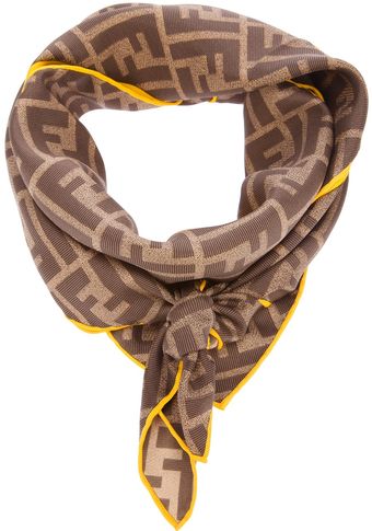 Fendi Monogram Print Scarf - Lyst