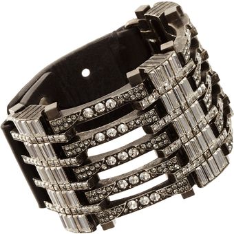 Lanvin Crystal Large Dedale Bracelet - Lyst