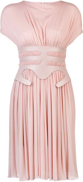 Marios Schwab Gathered Jersey Dress - Lyst