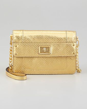 Milly Emma Embossed Metallic Mini Bag - Lyst