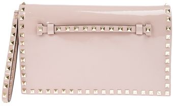 Valentino Rockstud Clutch - Lyst