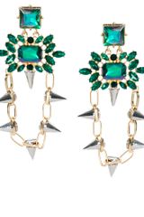 ASOS Collection Spike Link Gem Drop Earring