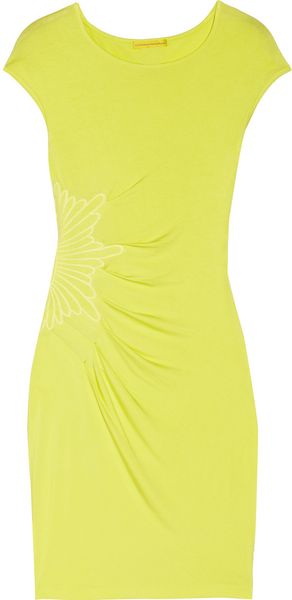 Catherine Malandrino Embroidered Jersey Dress - Lyst