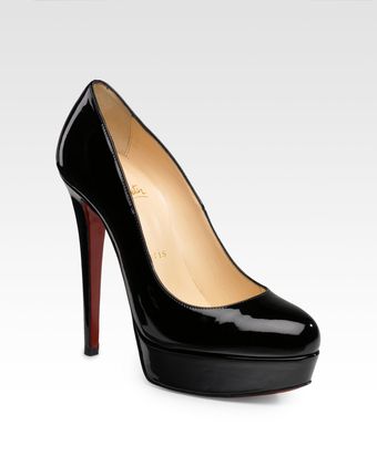 Christian Louboutin Patent Platform Pumps - Lyst