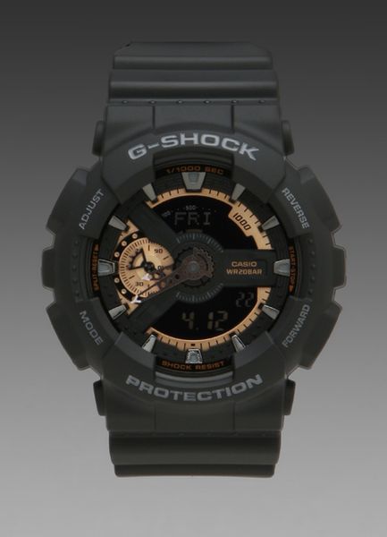 g shock matte black rose gold
