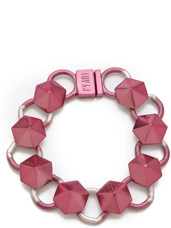 Luv Aj Pyramid Stud Tennis Bracelet - Lyst