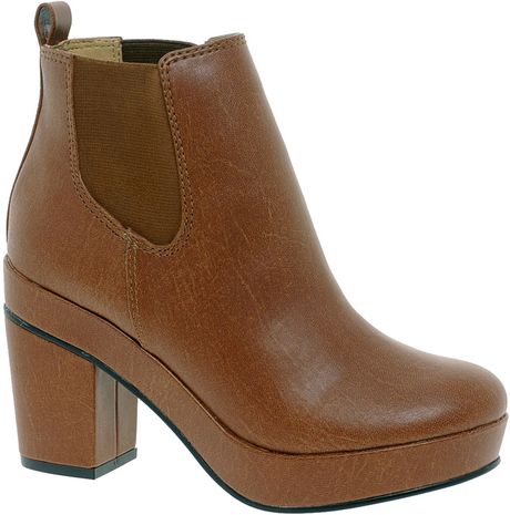 Asos Collection Asos Atlanta Chelsea Ankle Boots in Brown (tan) | Lyst