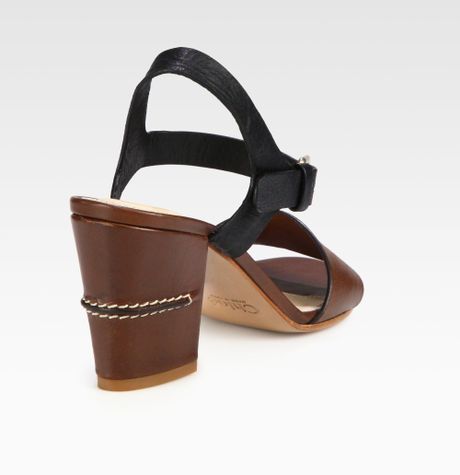 chloe soft tan sandals
