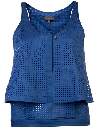 Christophe Lemaire Cropped Cutout Tank - Lyst