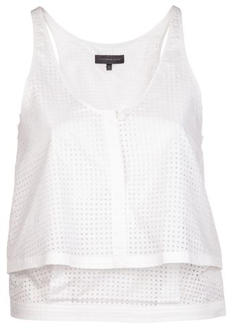 Christophe Lemaire Cropped Cut Out Tank - Lyst