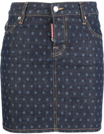 DSquared2 Polka Dot Print Skirt - Lyst
