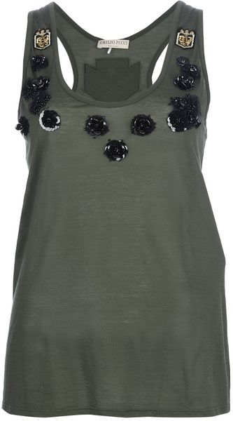 Emilio Pucci Embellished Vest - Lyst