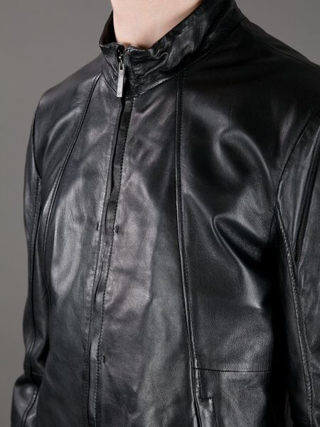 a emporio collezione leather jacket