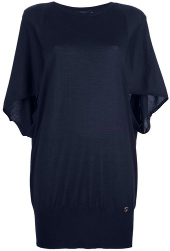 Gucci Draped Sweater Dress - Lyst