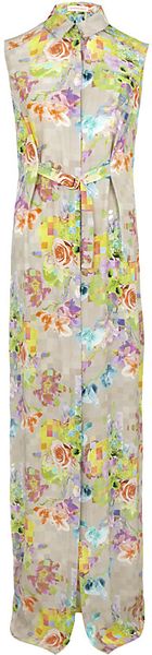 Matthew Williamson Silk Pixel Dress - Lyst
