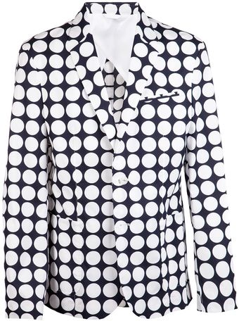Pierre Balmain Polkadot Print Blazer - Lyst