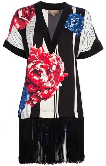 Space Fringed Dress - Lyst