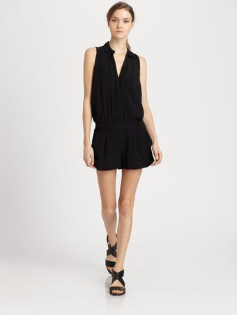 Splendid Sleeveless Short Jumpsuit - Lyst