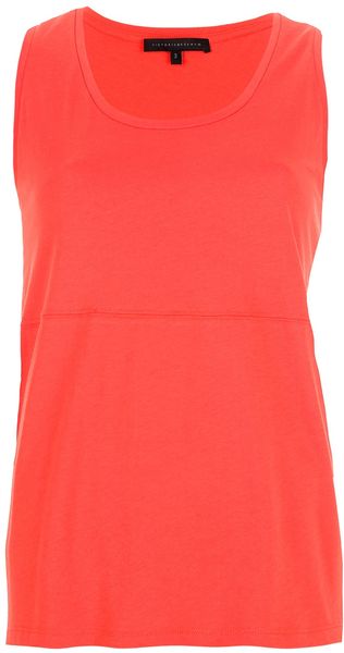 Victoria Beckham Loose Fit Vest Top - Lyst