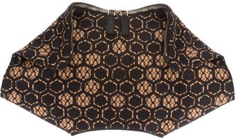 Alexander McQueen Demanta Honeycomb Clutch - Lyst