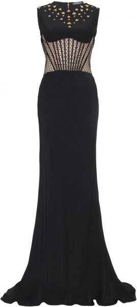 Alexander McQueen Embellished Floor Length Gown - Lyst