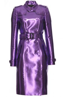 Burberry Prorsum Metallic Trench Coat - Lyst