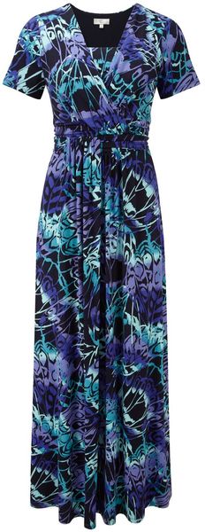 Cc Multicoloured Butterfly Maxi Dress - Lyst