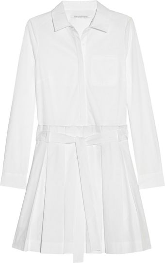 Diane Von Furstenberg Montana Stretch Cotton Shirt Dress - Lyst