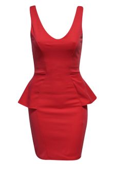 Jane Norman Peplum Dress - Lyst