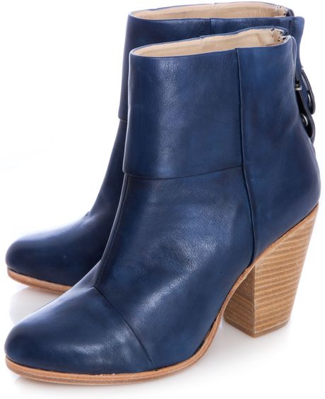 navy blue leather wide calf boots