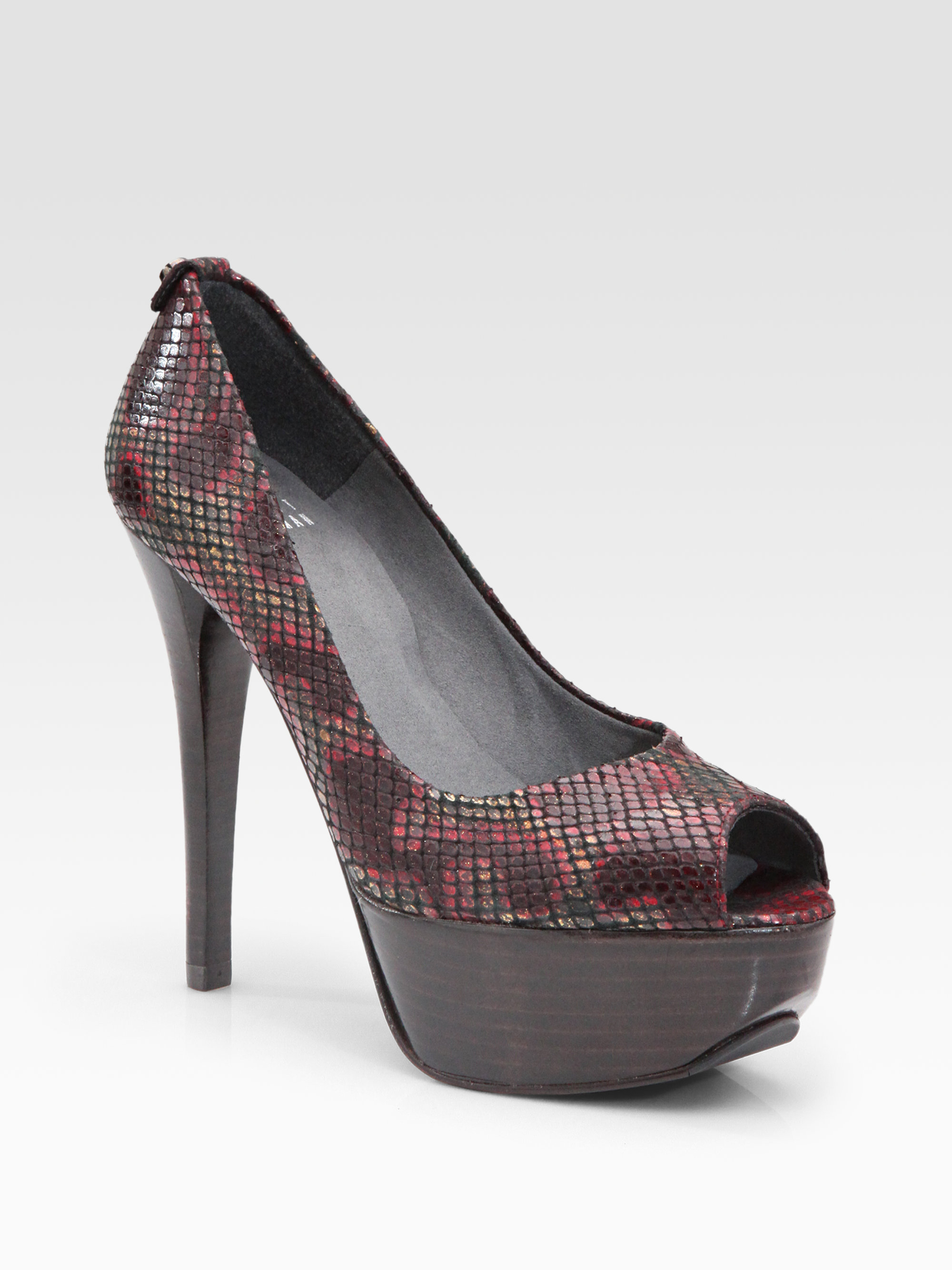 stuart weitzman snake heels