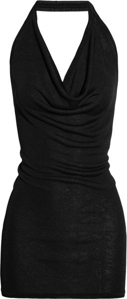 Donna Karan New York Fineknit Halterneck Top - Lyst