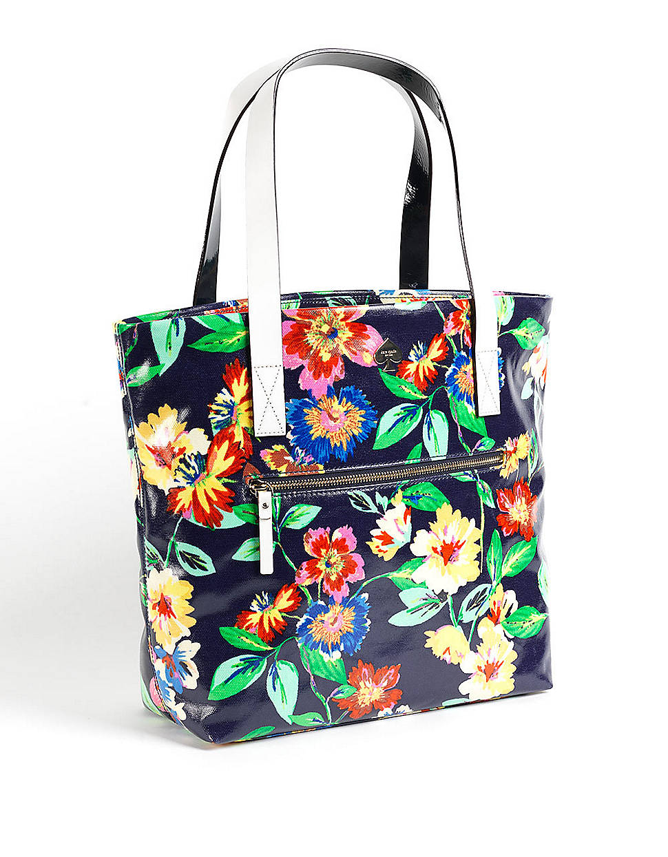 Kate Spade Flicker Fabric Bon Shopper Tote in Multicolor (french navy