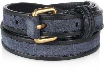Marc By Marc Jacobs Suede and Leather Skinny Belt - Lyst
