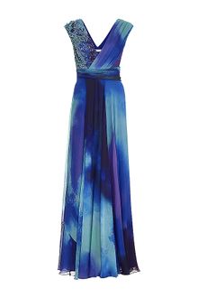 Matthew Williamson Embellished Sari Drape Gown - Lyst