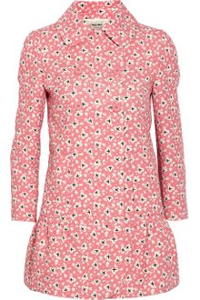 Miu Miu Printed Cottontwill Coat - Lyst