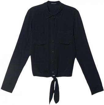 Theory Orencia Tie Top - Lyst